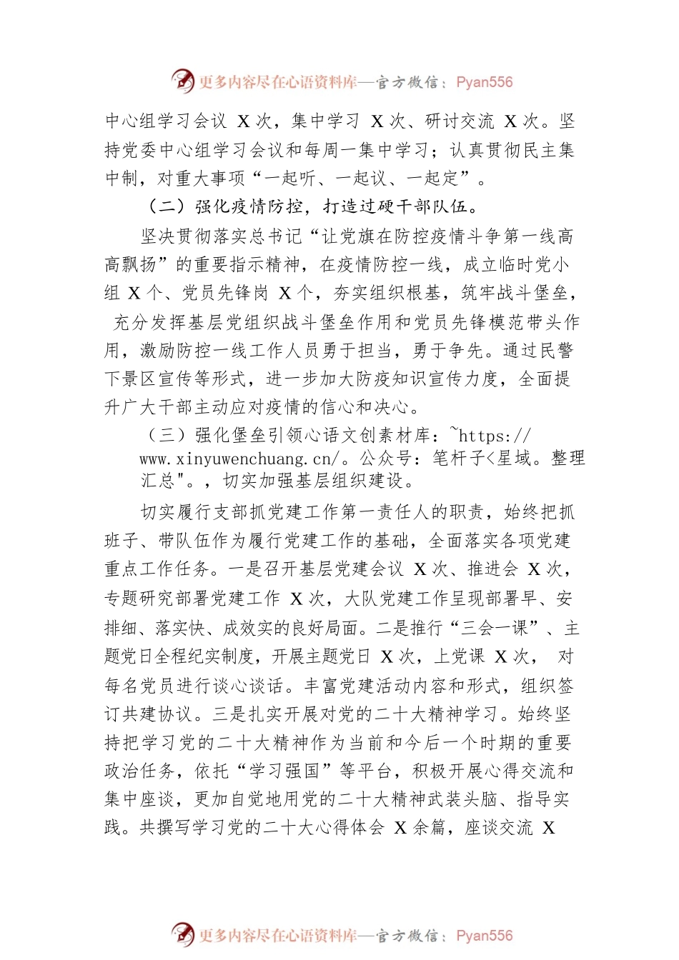 公安所属大队党支部书记2022年抓基层党建工作述职报告.docx_第2页