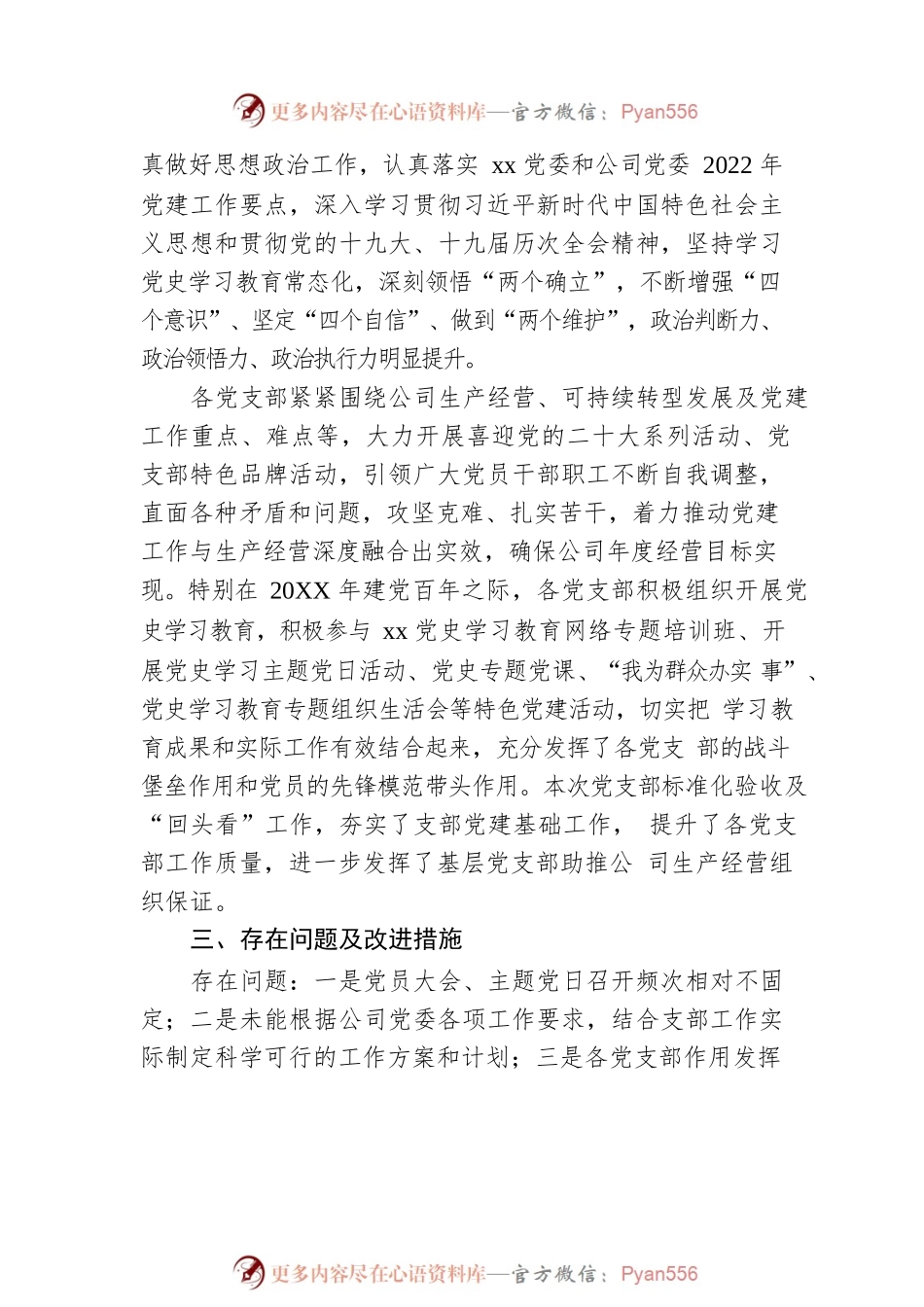 公司党支部标准化建设工作总结.docx_第2页
