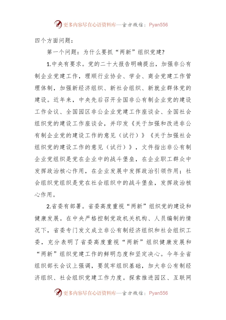 全面加强“两新”组织党的建设主题专题党课讲稿.docx_第2页