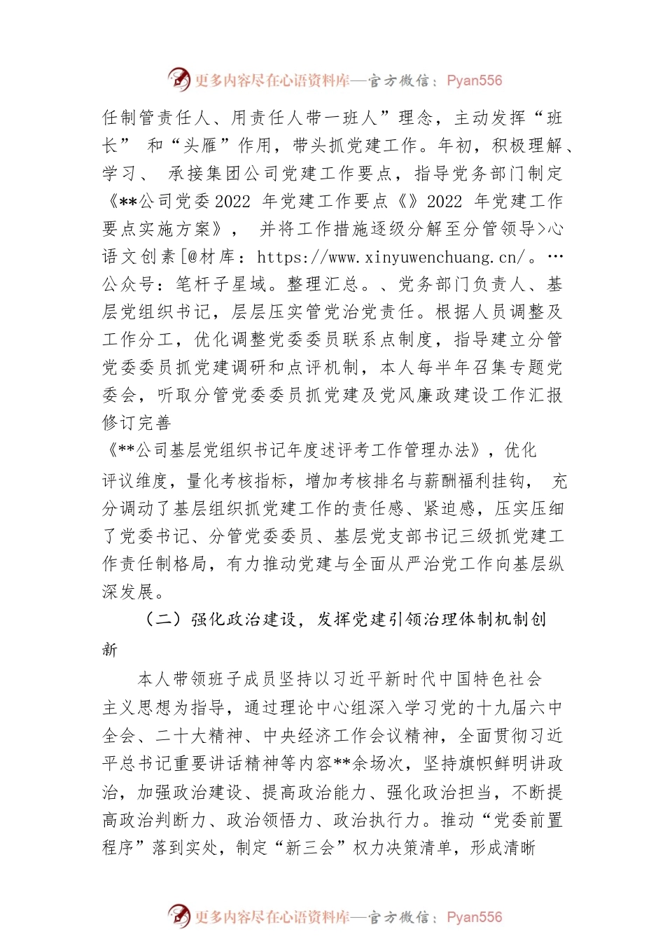 公司党委书记2022年党建工作述职报告.docx_第2页