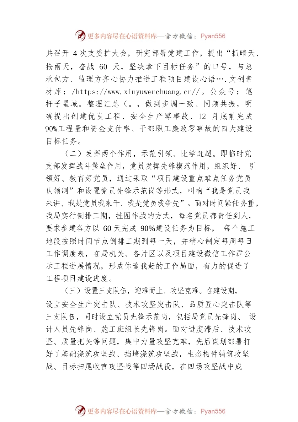 党建引领铸精品 工程一线党旗飘——水利工作交流发言材料.docx_第2页