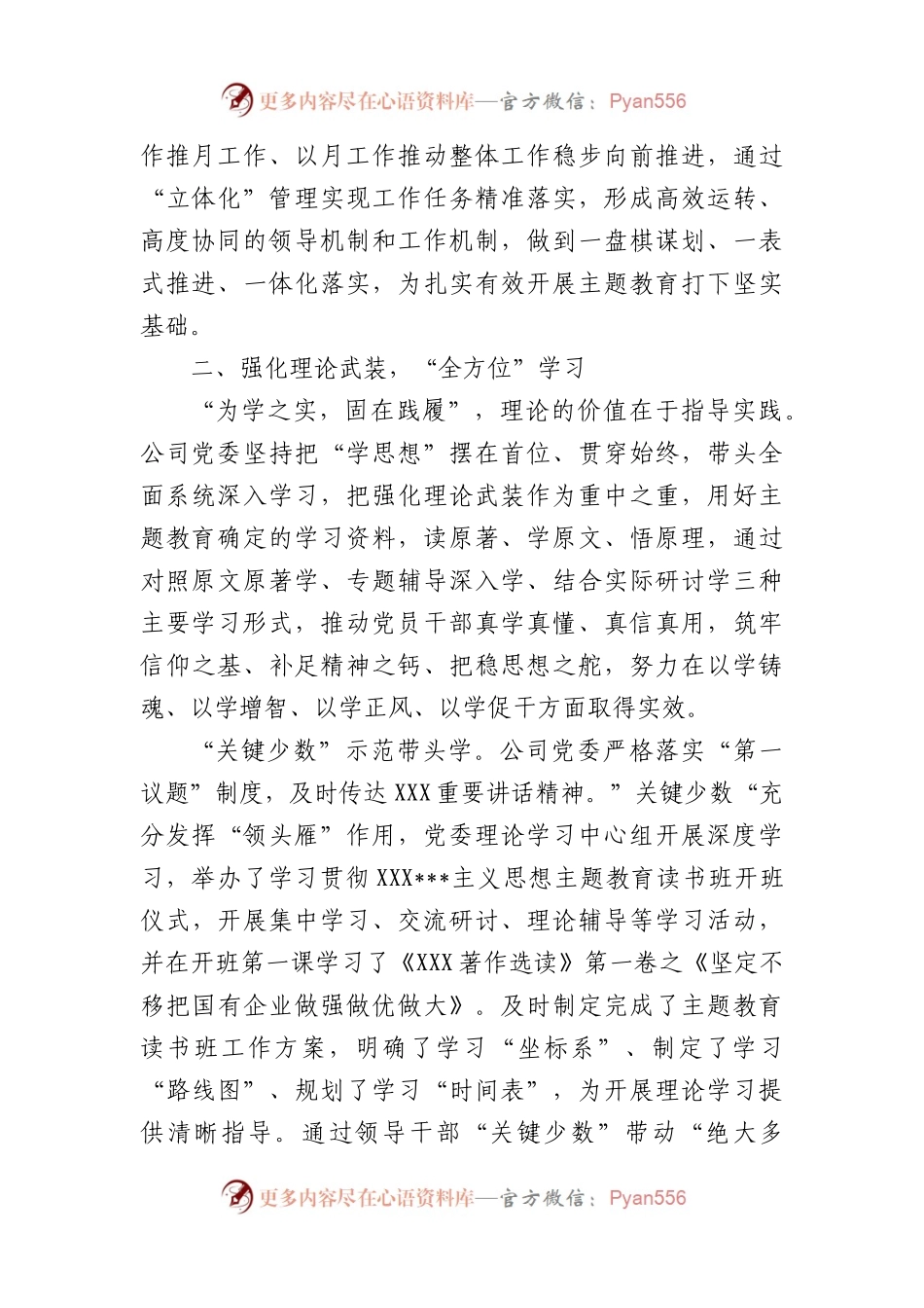 公司主题教育开展情况：持续推进主题教育走深走实.docx_第2页