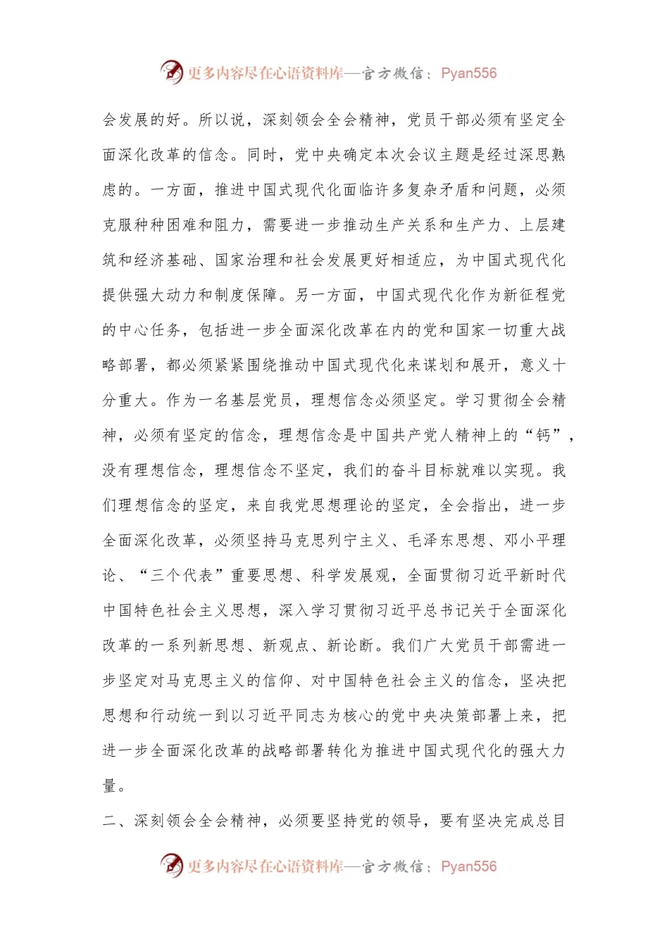 党的二十届三中全会精神交流发言.docx_第2页