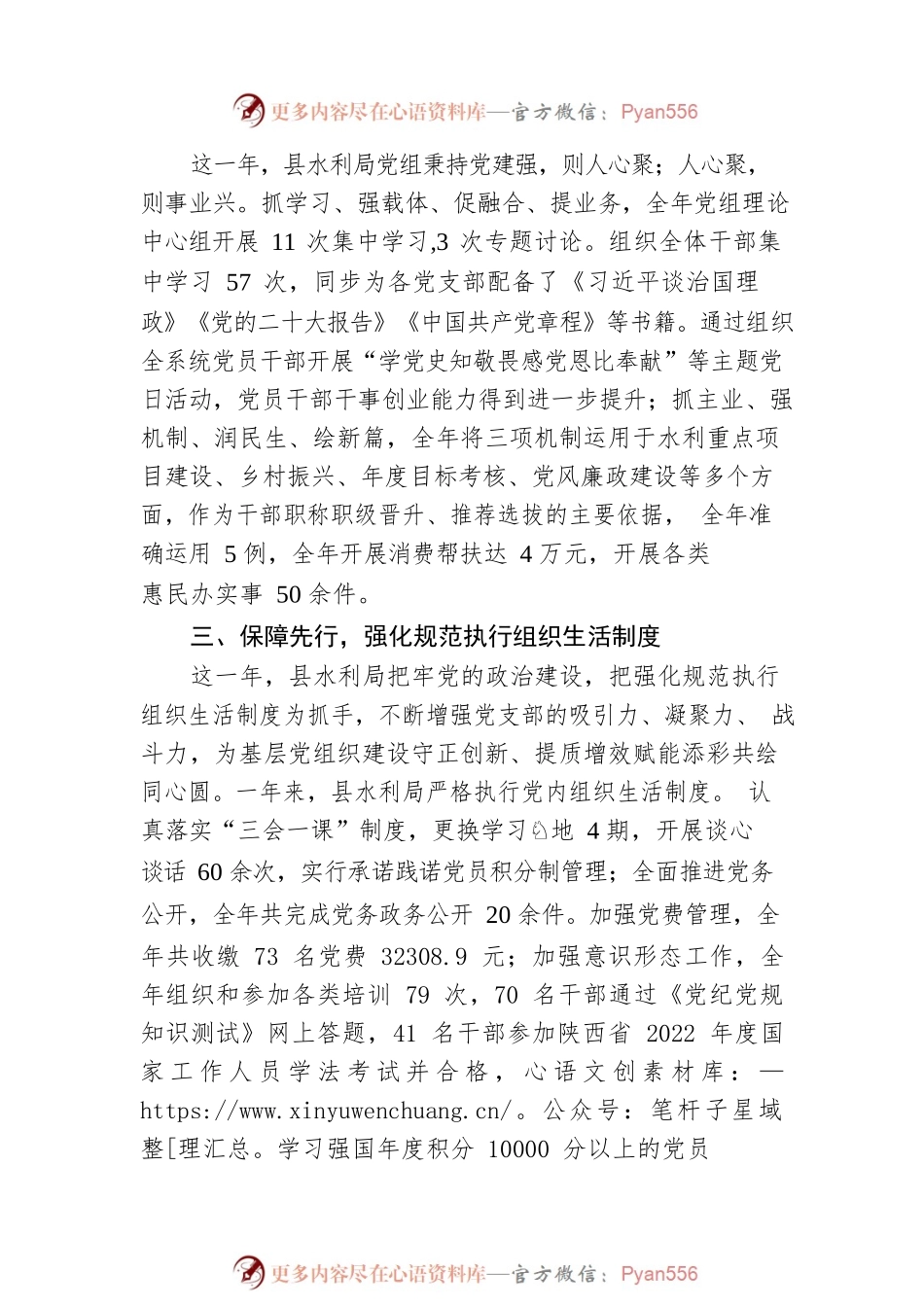 党建领航促发展 砥砺奋进谱新篇—2022年XX县水利局党建工作综述（20230117）.docx_第2页