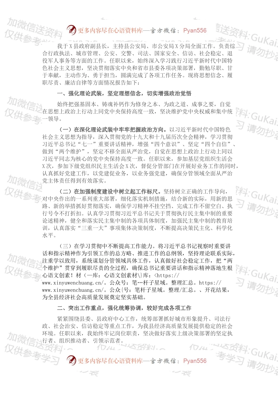 公安局长202X年度述职述廉报告.docx_第1页