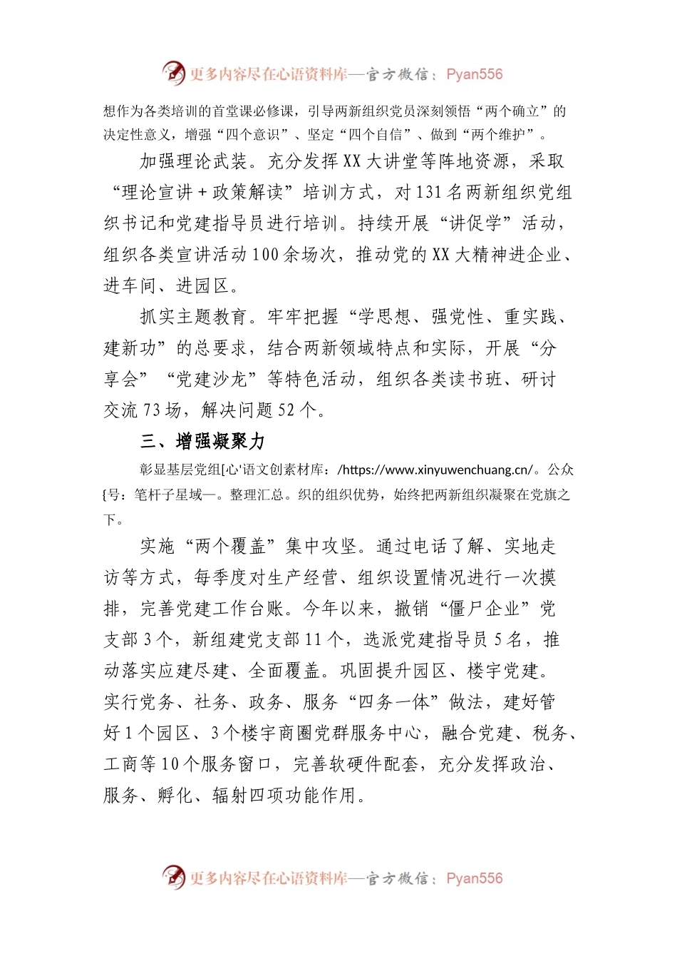 区“五力”建设推进两新党建提升工作报告.docx_第2页