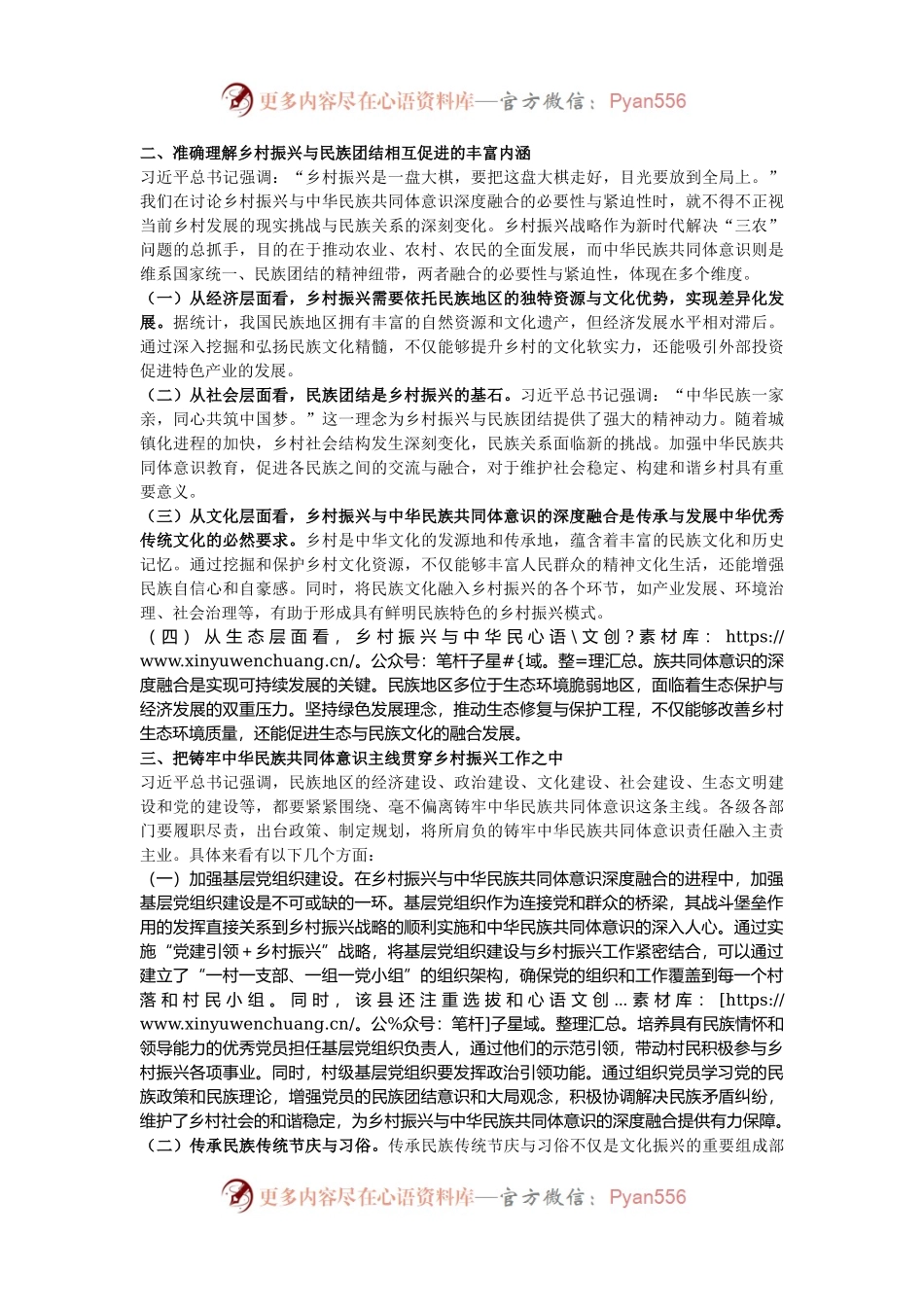党课：铸牢中华民族共同体意识，助力乡村振兴专题党课.docx_第2页