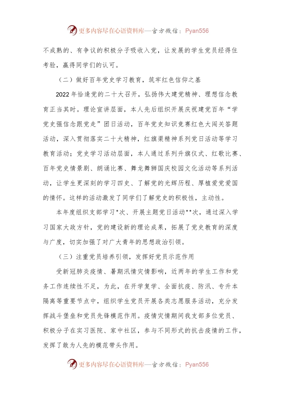 党支部书记2022年抓基层党建工作述职报告2.docx_第2页
