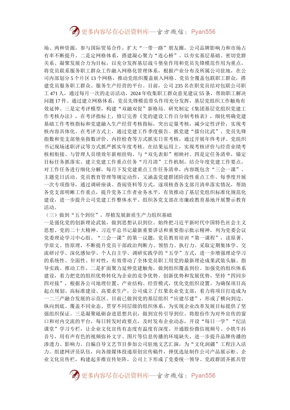 公司集团党委党建工作总结.docx_第2页