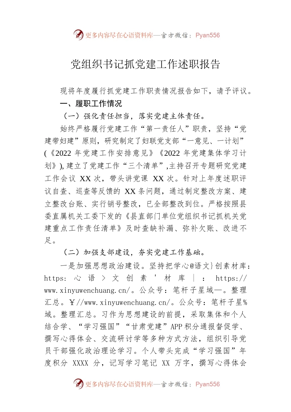党组织书记抓党建工作述职报告.docx_第1页