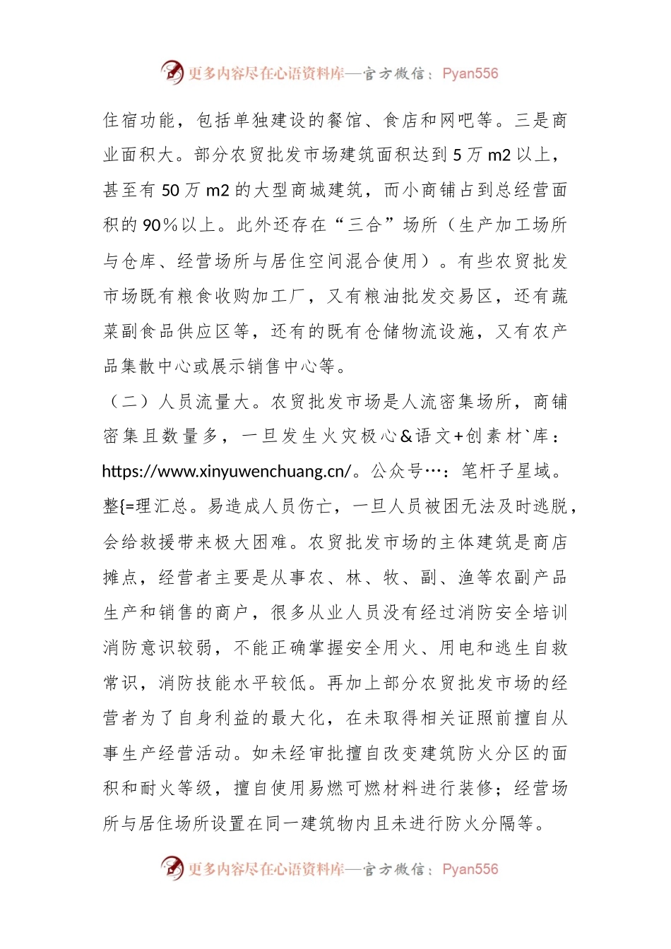 关于加强农贸批发市场的消防安全管理工作的调研与思考.docx_第2页