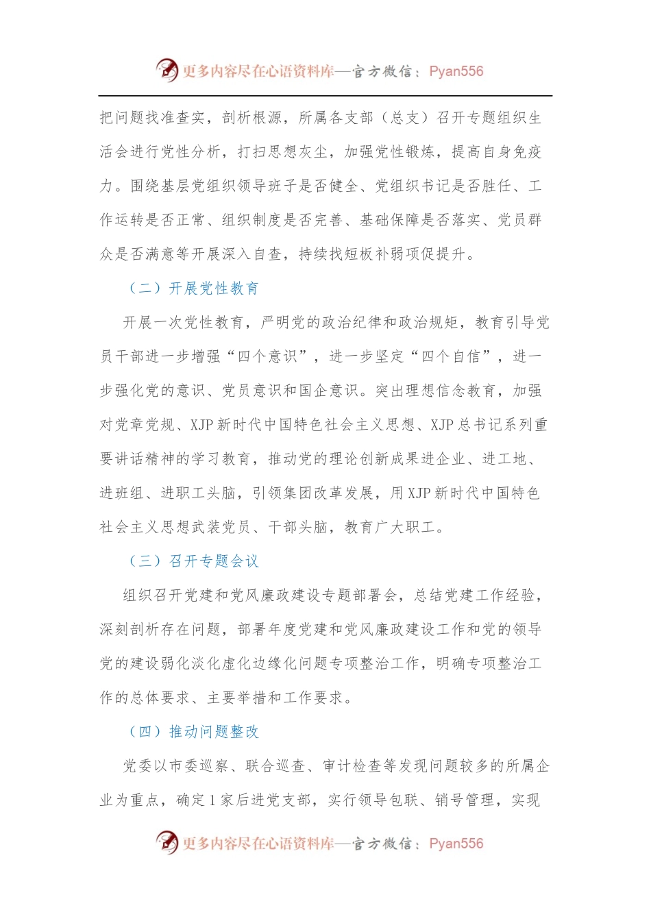 关于关于加强党的领导的专项行动方案[2].docx_第2页