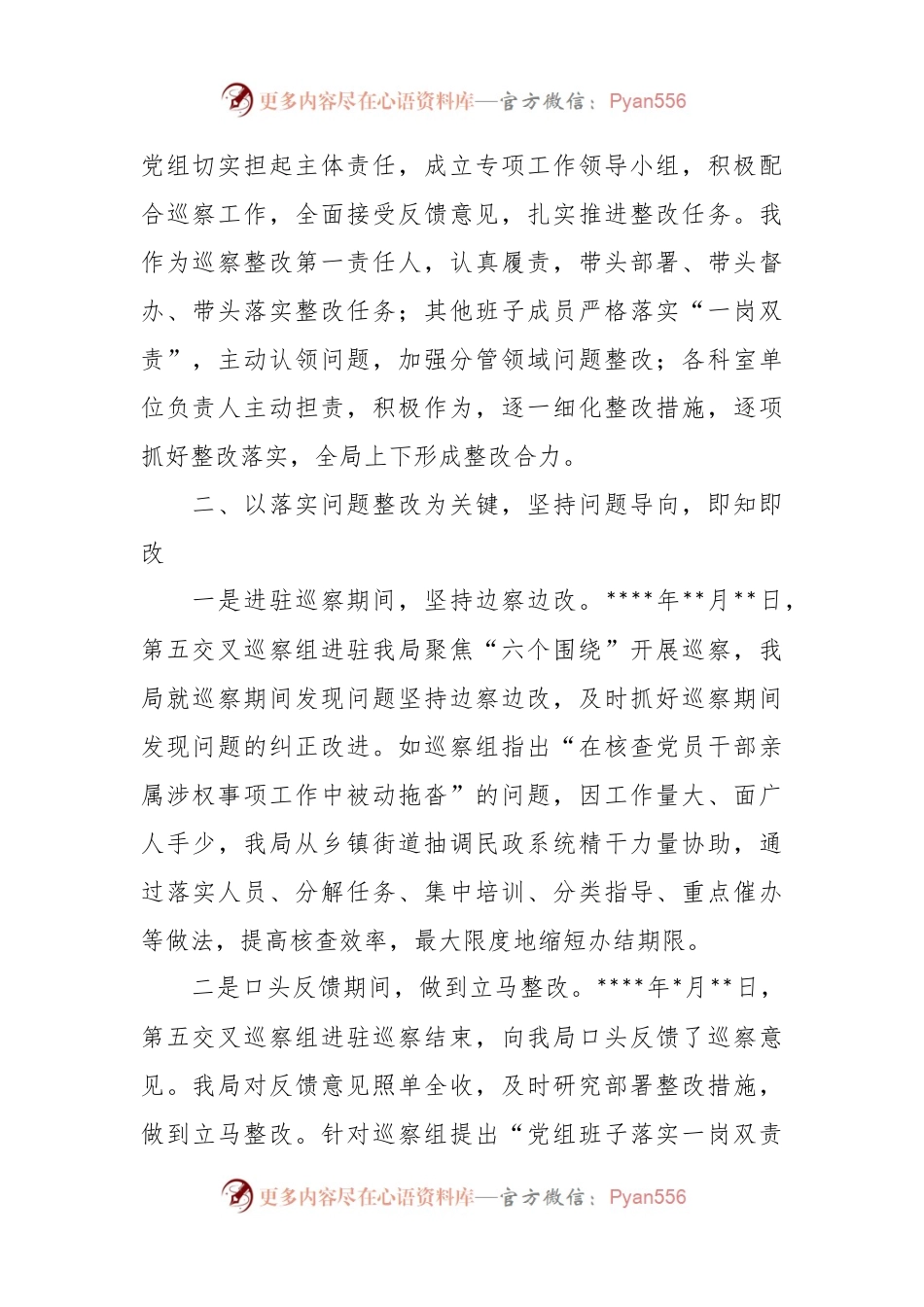 关于民政局巡察整改经验交流材料.docx_第2页