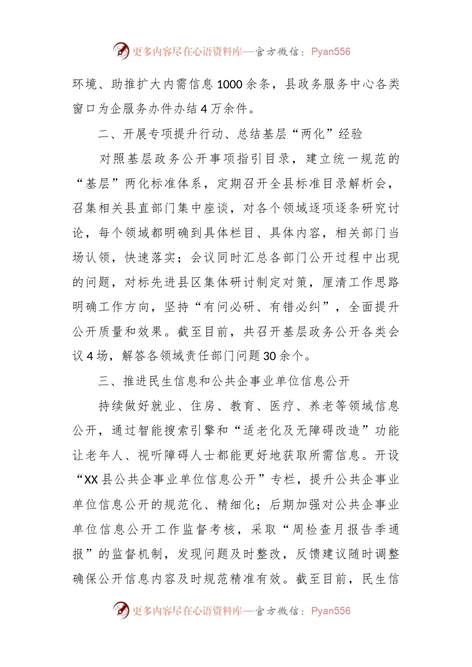 县2023年政务公开工作总结.docx_第2页
