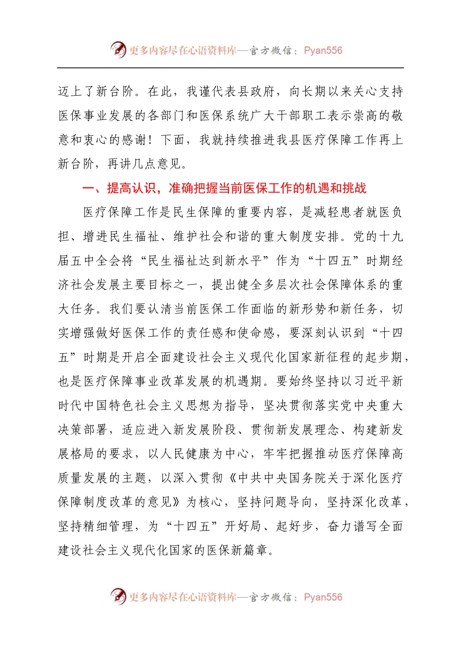 副县长在2021年全县医疗保障工作会议上的讲话.docx_第2页