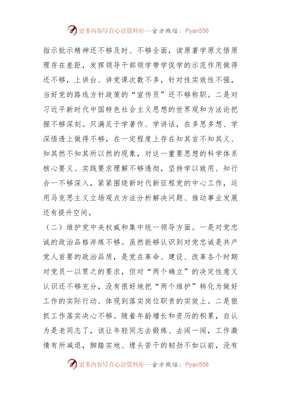 分管领导2023年度第二批主题教育民主生活会个人对照检查材料.docx_第2页