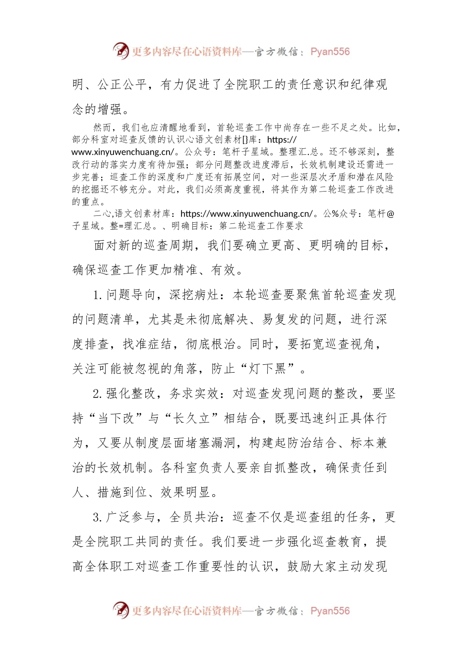 医院第二轮巡查部署会上的讲话.docx_第2页