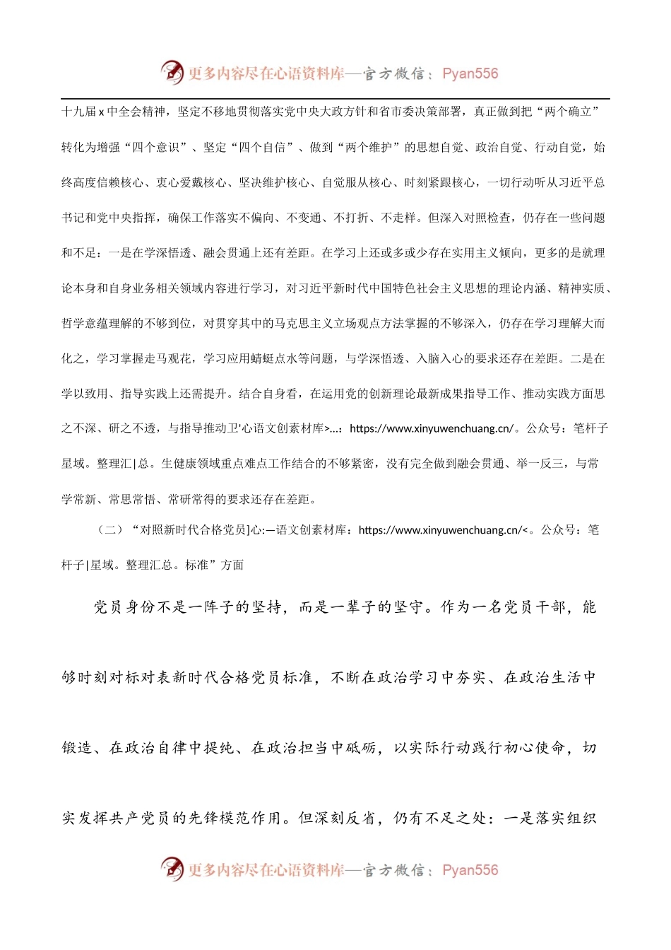 卫生健康局党支部书记2021年度组织生活会检视剖析材料[四个对照].docx_第2页