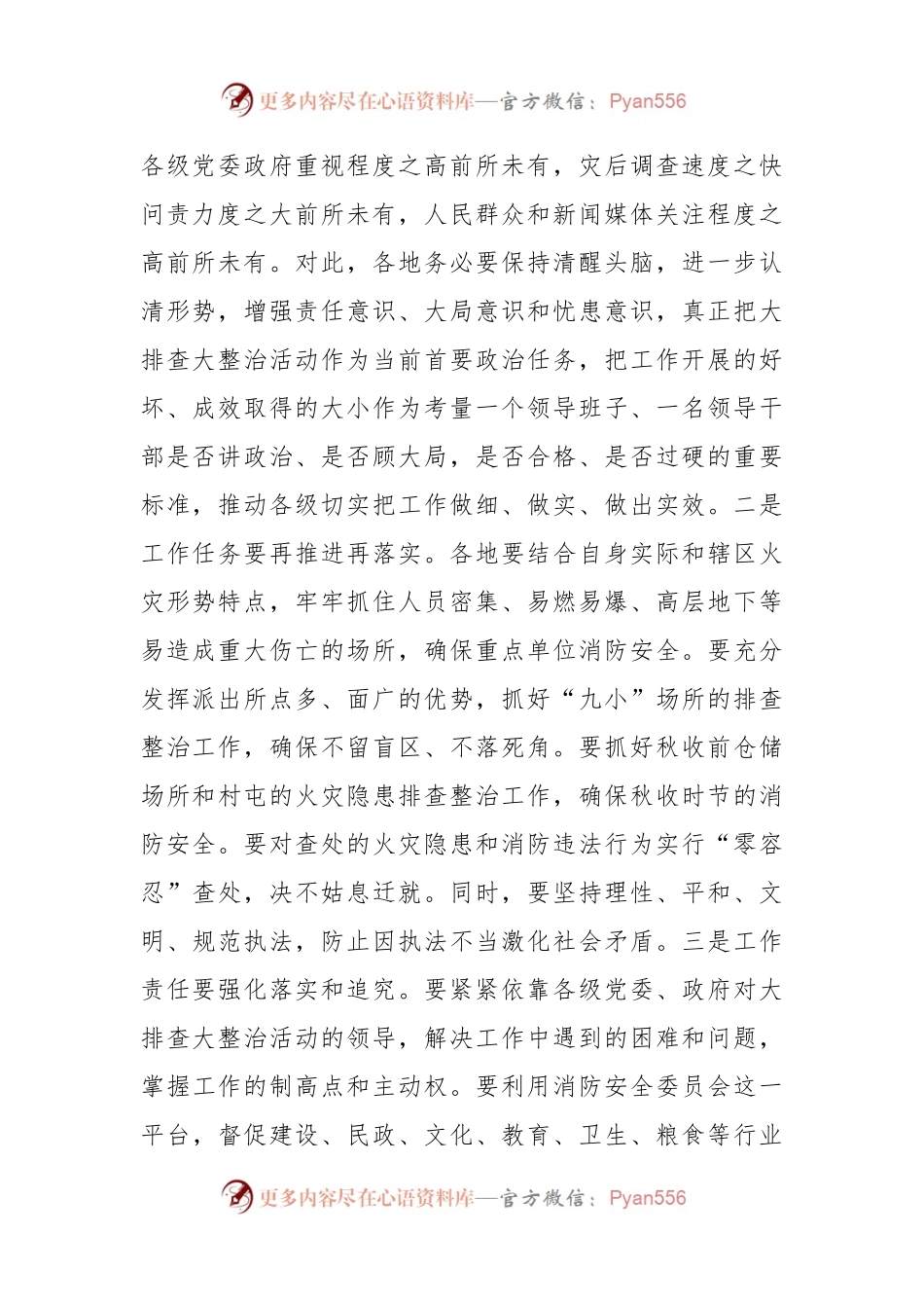关于安全隐患大排查大整治活动暨工作推进会议上的讲话.docx_第2页