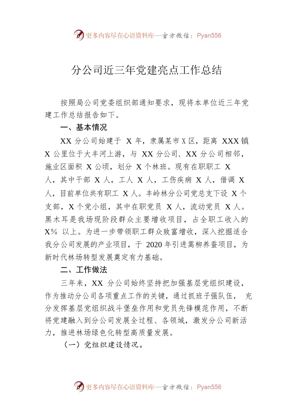 分公司近三年党建亮点工作总结.docx_第1页