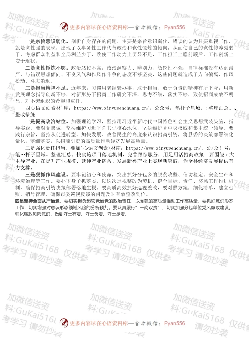 副县长巡视整改专题民主生活会对照检查发言.docx_第2页