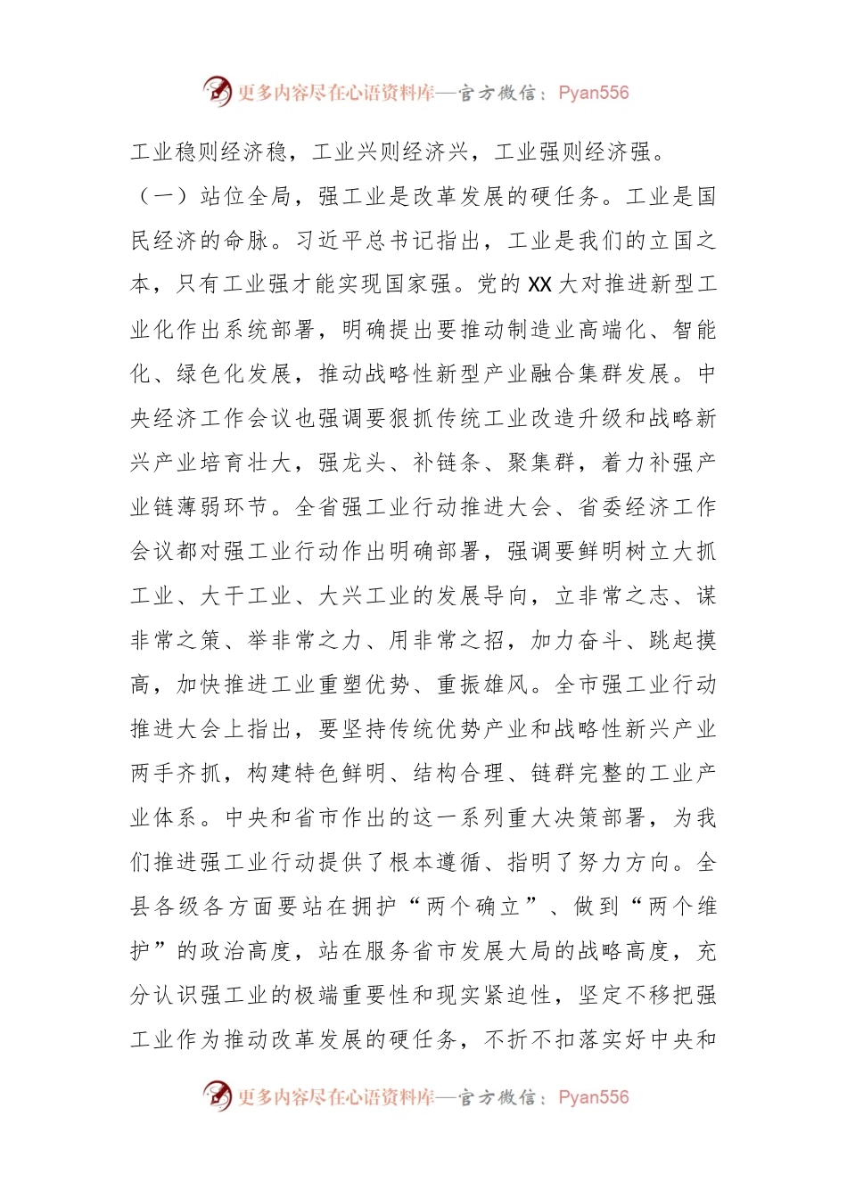 关于全县强工业行动推进大会上的讲话.docx_第2页