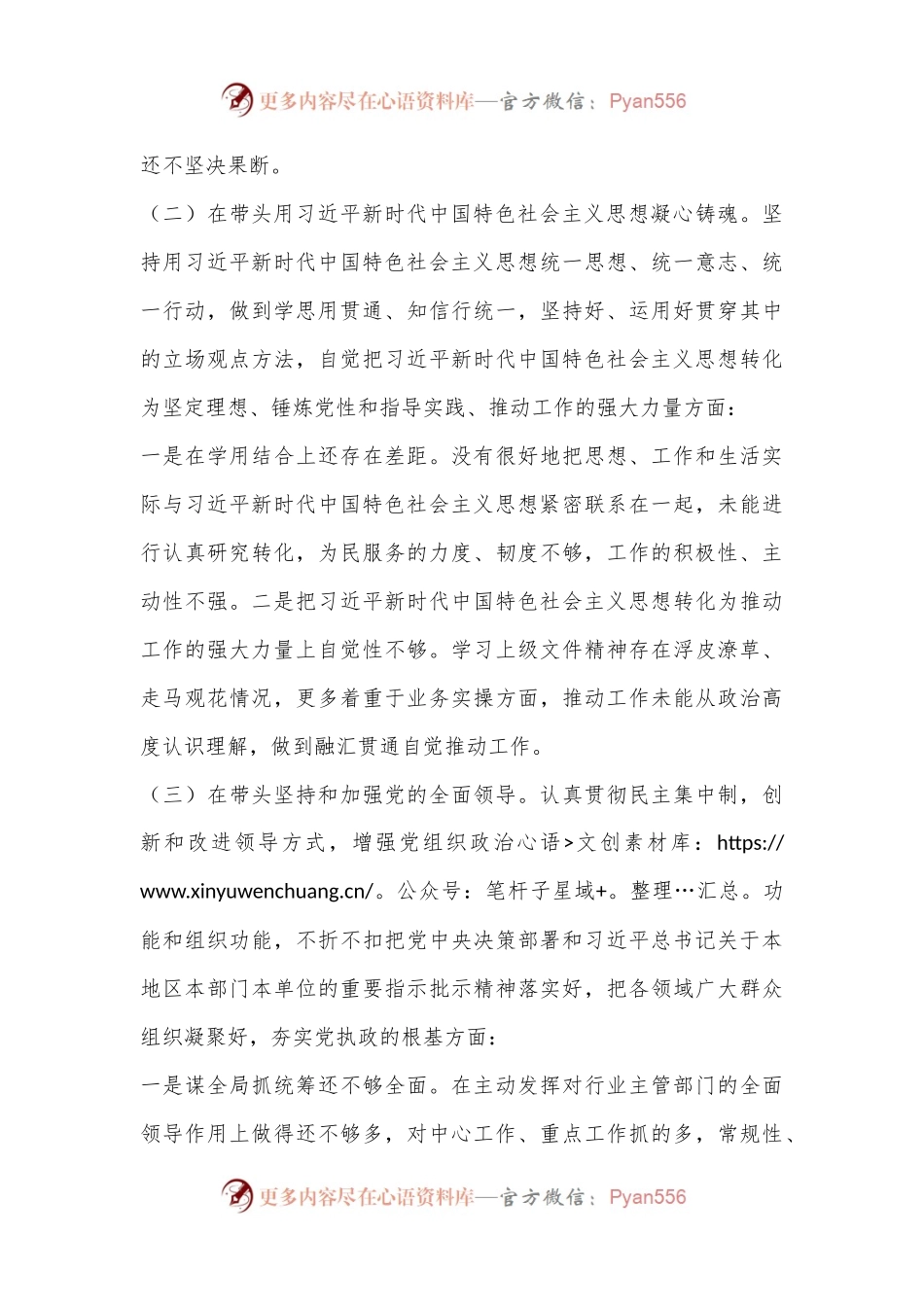 区委领导2022年度民主生活会个人发言提纲（全文4005字）.docx_第2页