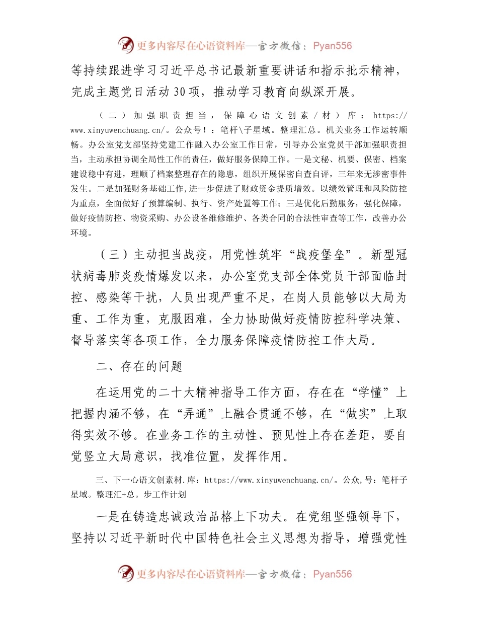 办公室党支部换届工作总结.docx_第2页