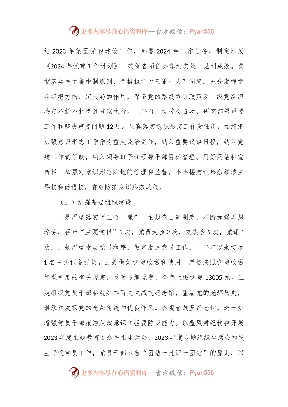 关于国企党委2024年半年党建工作总结.docx_第2页