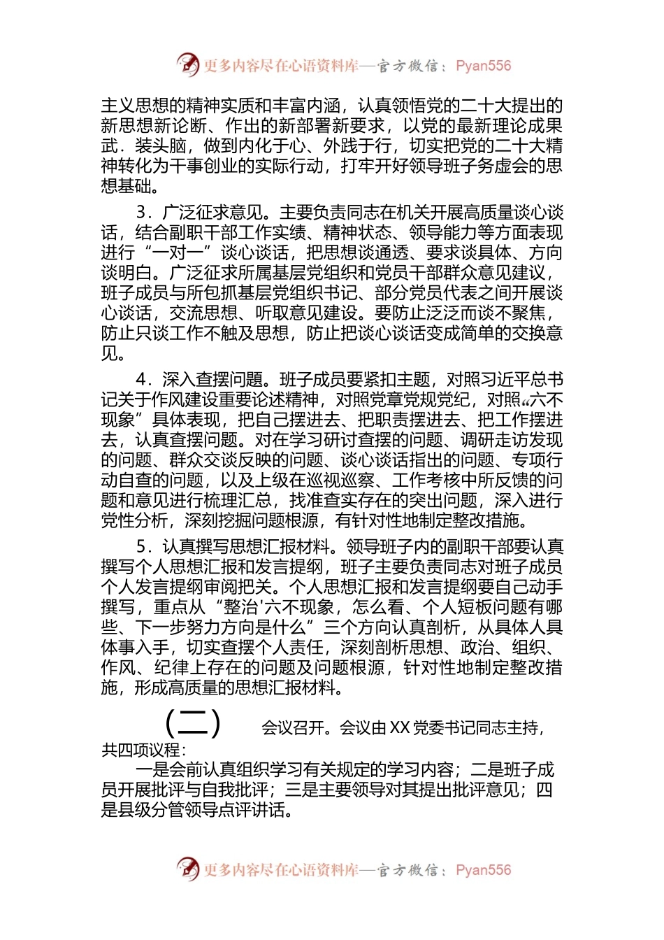 关于召开2022年领导班子务虚会的实施方案.docx_第2页