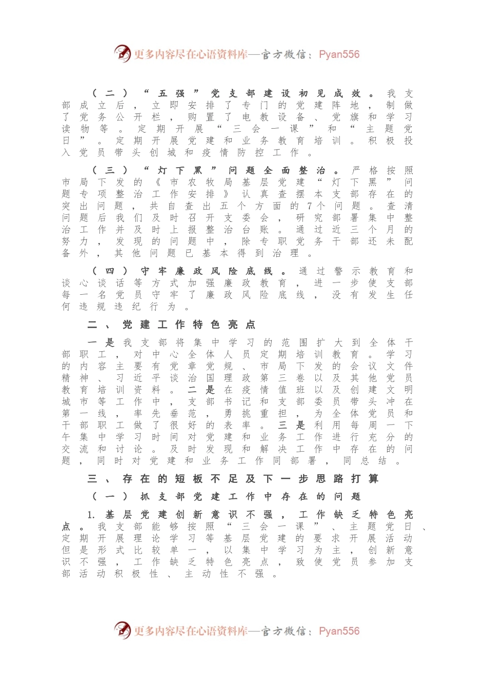 农业综合开发服务中心党支部书记2020年抓党建工作述职报告.docx_第2页