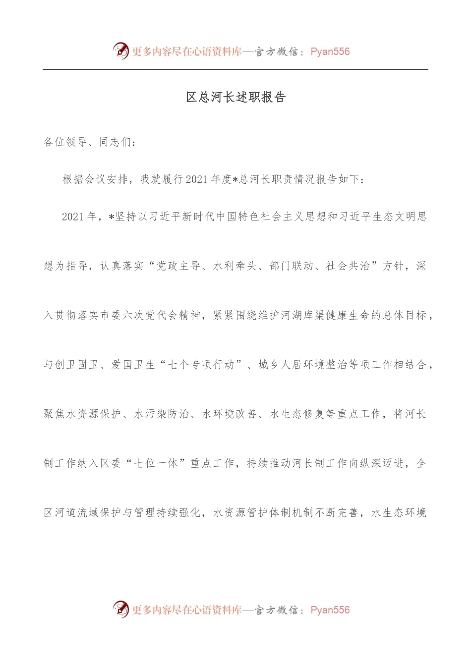 区总河长述职报告.docx_第1页