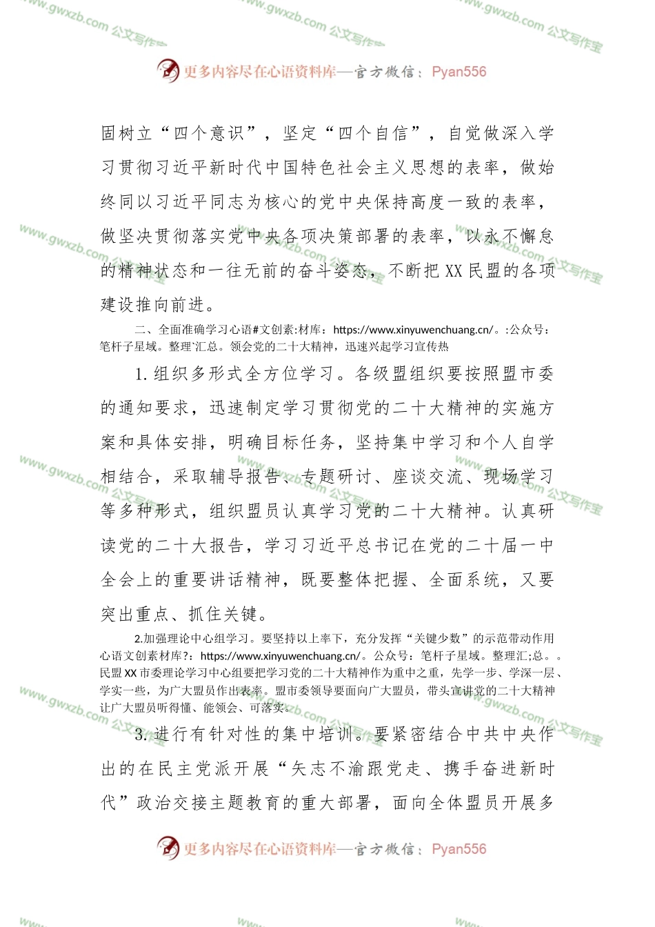 关于认真学习宣传盛会精神的工作方案.docx_第2页