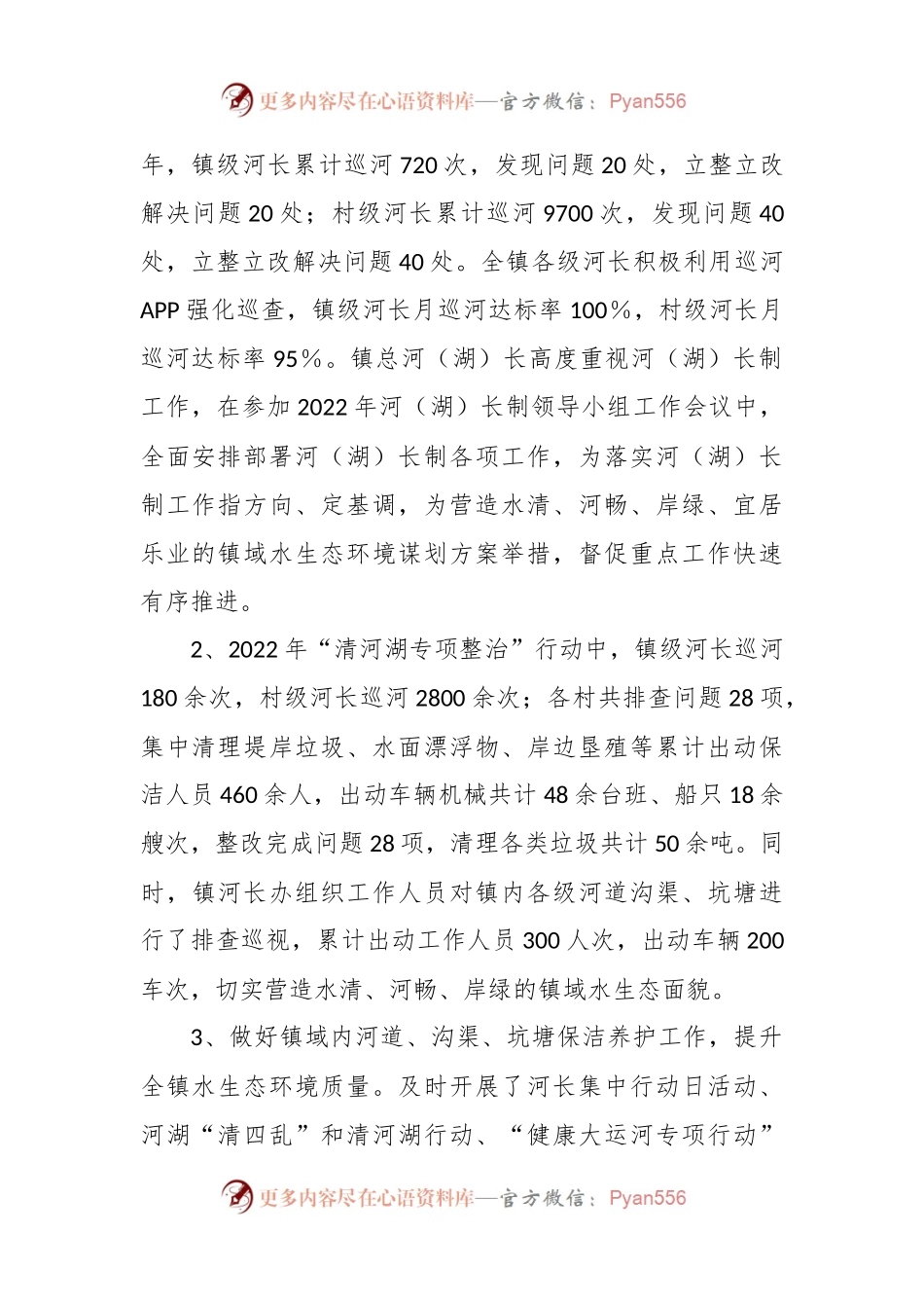 关于镇总河（湖）长的工作报告.docx_第2页