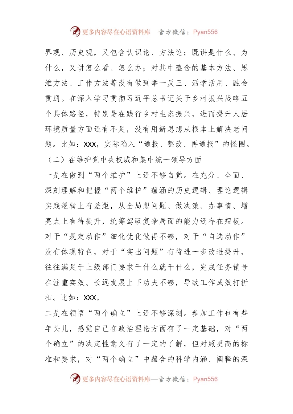 副乡长2023年度民主生活会个人发言稿提纲.docx_第2页