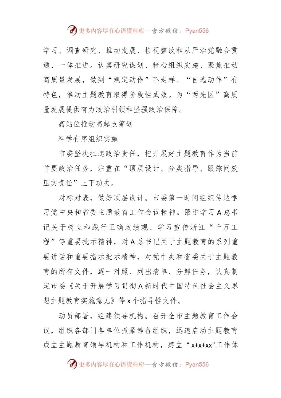 关于高标准高质量开展第一批专题活动综述材料.docx_第2页