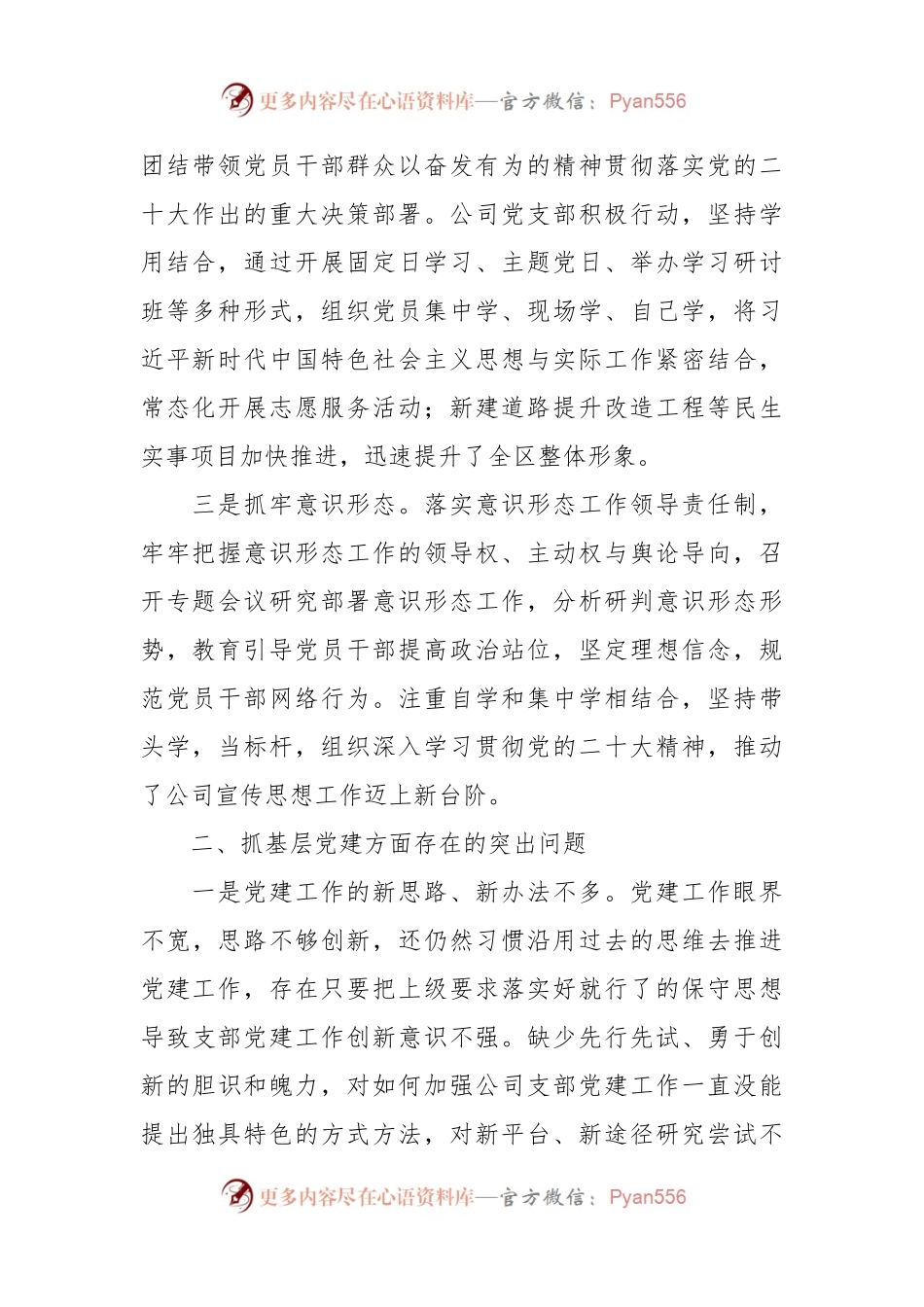 区城投公司党支部书记抓基层党建工作述职报告.docx_第2页
