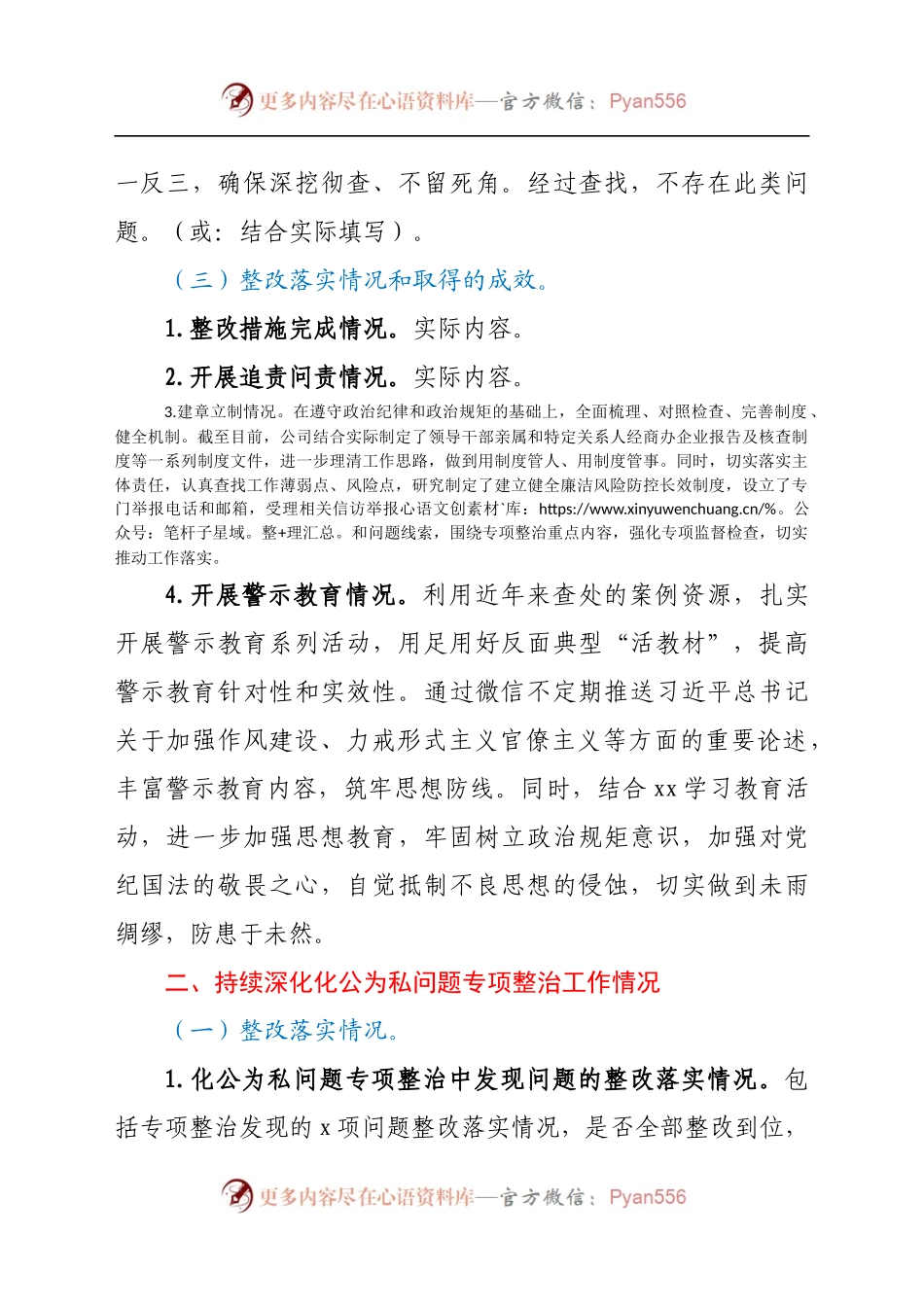 关于“影子公司”“影子股东”问题和持续深化化公为私问题专项整治工作情况的总结报告.docx_第2页