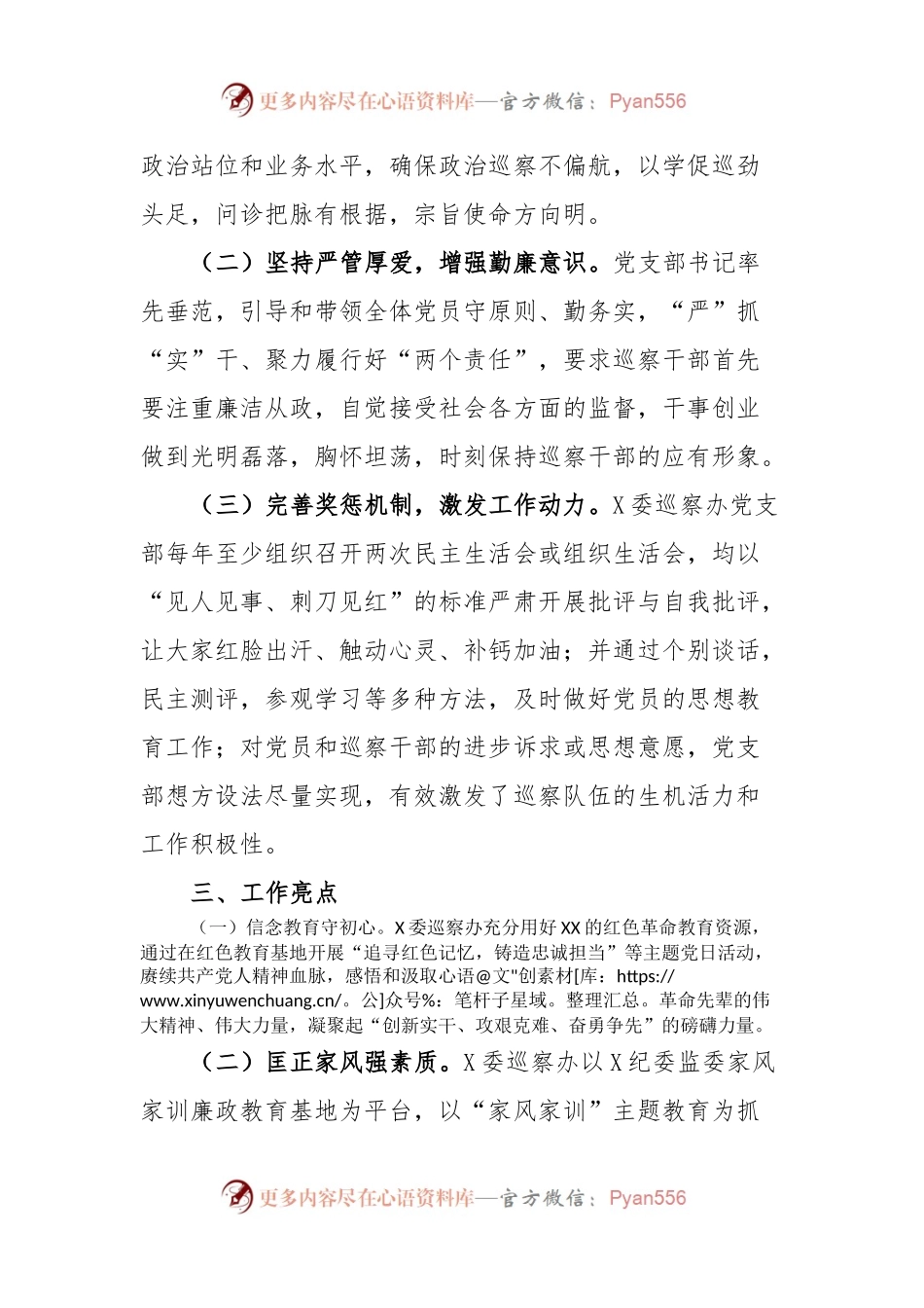 关于巡察办的工作汇报材料.docx_第2页