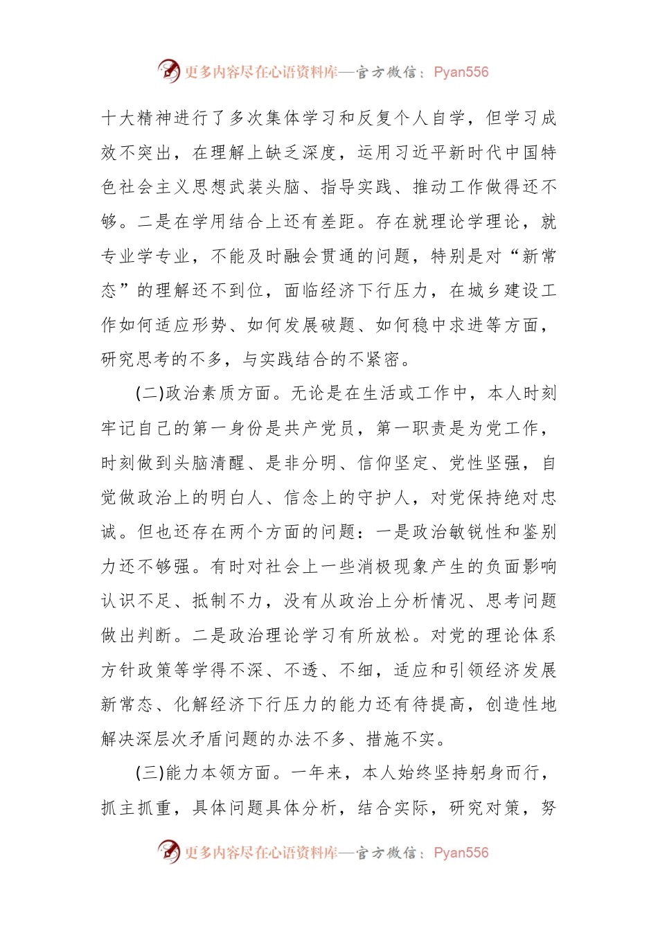 副县长在主题教育民主生活会个人发言提纲.docx_第2页