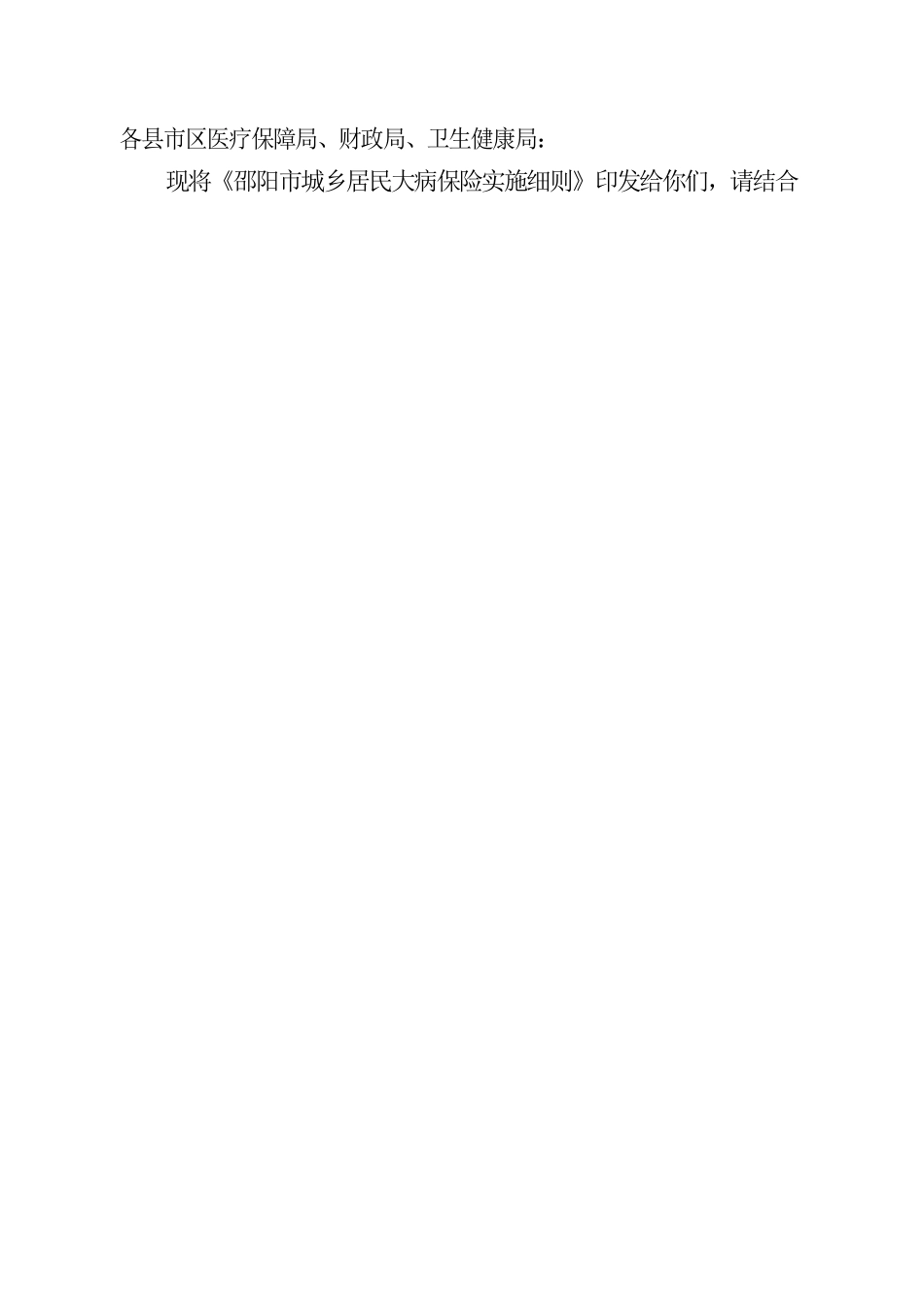 关于印发《邵阳市城乡居民大病保险实施细则》的通知.docx_第2页
