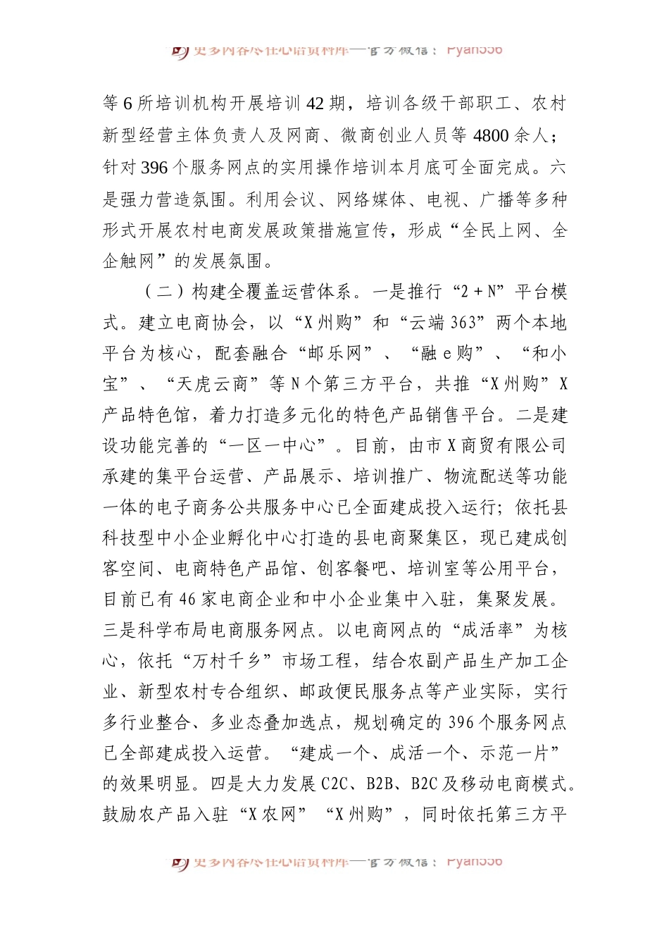 关于电子商务进农村综合示范县项目深化改革工作总结.docx_第2页