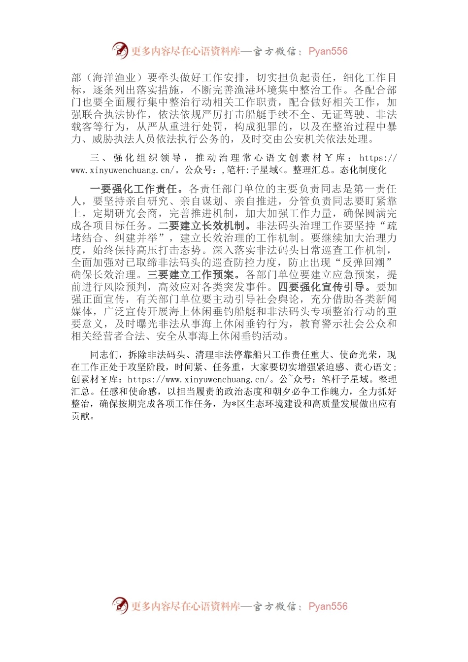 关于拆除非法码头、清理非法停靠船只现场集中攻坚专题会议的讲话.docx_第2页