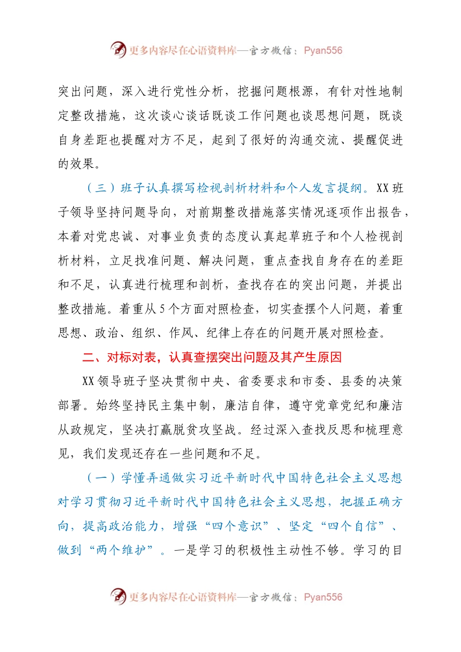 创计划】民主生活会召开情况的报告.docx_第2页