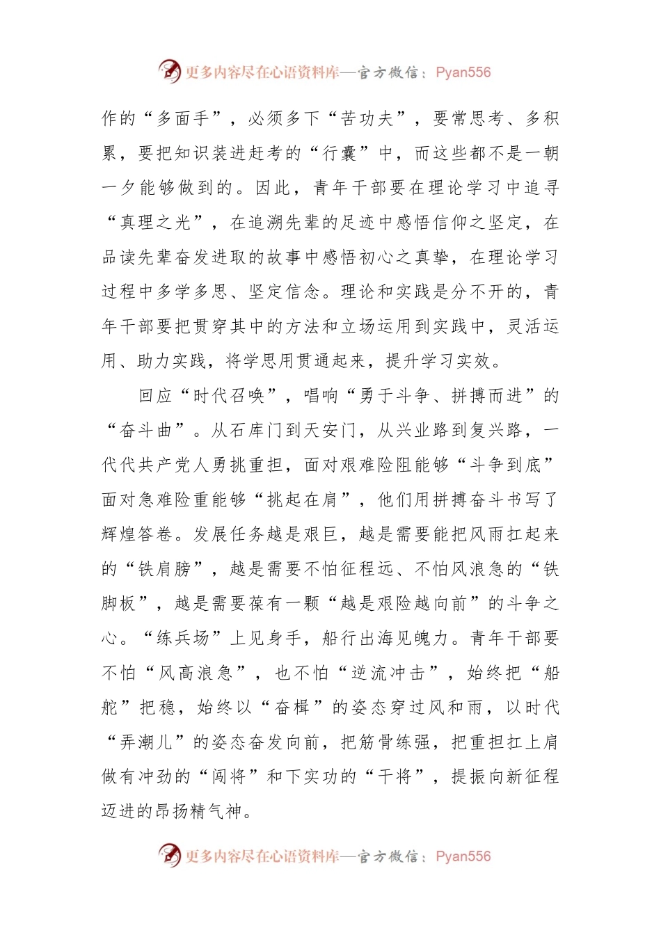 关于学习团中央新一届领导班子集体谈话时的重要讲话精神感悟.docx_第2页