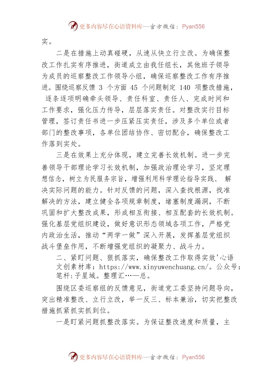 关于巡察整改工作组织落实情况的报告.docx_第2页