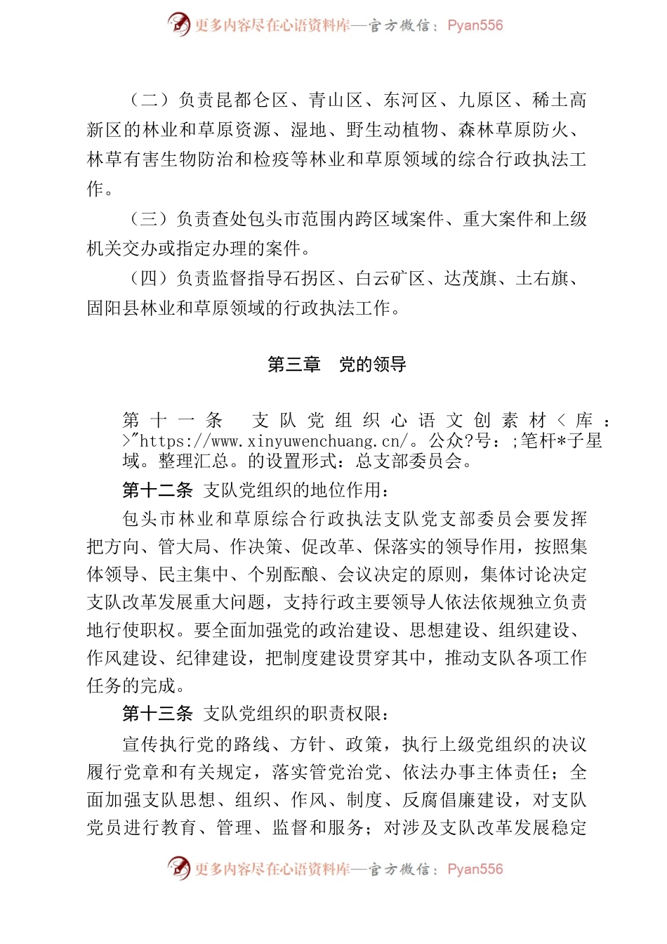 包头市林业和草原综合行政执法支队章程.docx_第2页