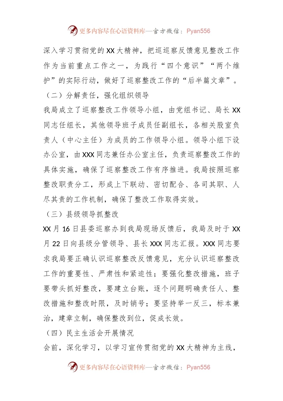 关于落实XX届县委第X轮巡察县审计局党组的反馈意见的整改情况报告.docx_第2页