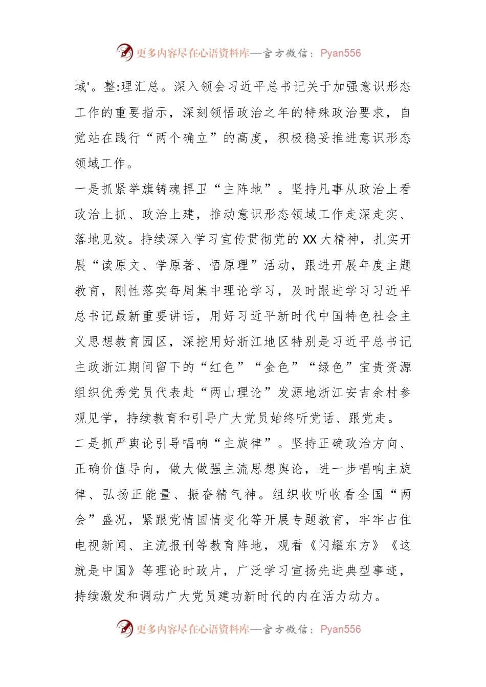 关于在市意识形态领域工作座谈会上的发言提纲.docx_第2页