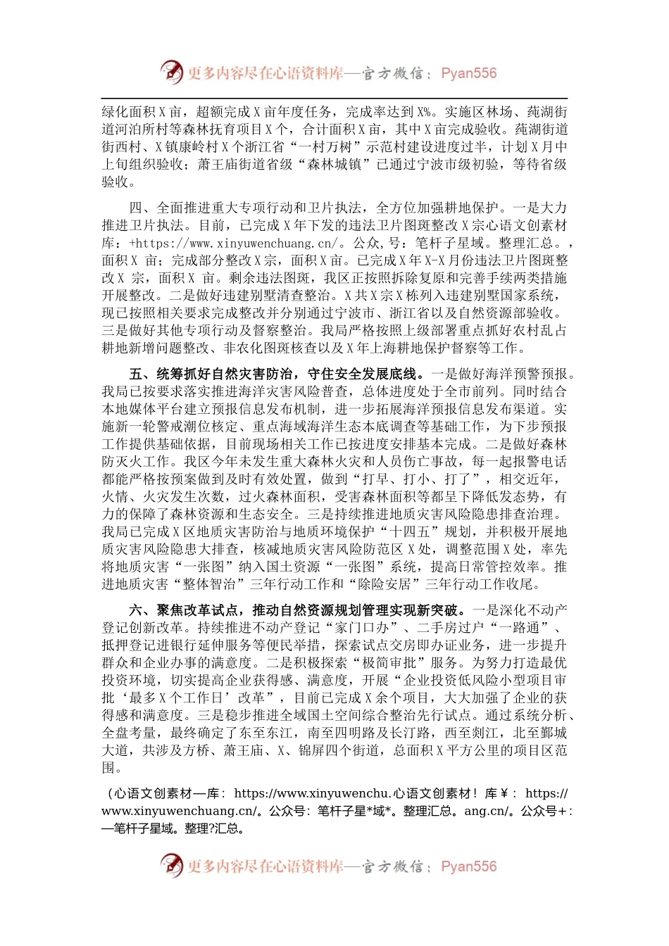 区自然资源和规划局202X年工作总结.docx_第2页